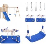 vidaXL houpačky s lany 2 ks. modrá 38 x 16 cm – Sleviste.cz