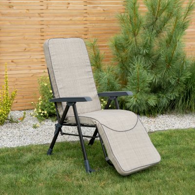 PATIO Polohovací zahradní křeslo s podnožkou Modena Plus Square Black Edition H024-04IB 461963 – Hledejceny.cz