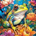 Cherry Pazzi Květinová žába Flower Power Frog 1000 dílků – Zboží Dáma