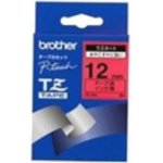 Brother TZE-431, černý tisk červený podklad 8 m x 12 mm – Zboží Mobilmania