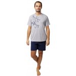 Calvi 20-129 pánské pyžamo krátké šedé – Zboží Dáma