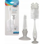 Canpol babies kartáč na čištění lahví a dudlíků s přísavkou zelená bílá – Zboží Mobilmania