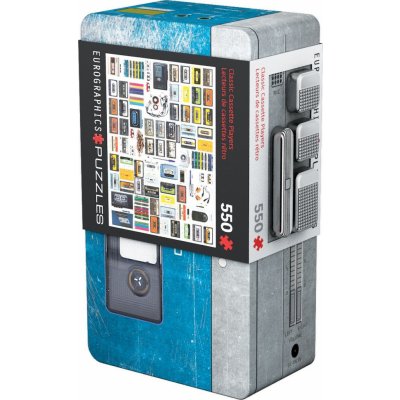 EUROGRAPHICS v plechové krabičce Kazetový přehhrávač 550 dílků – Zboží Mobilmania