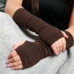 Hřejivé návleky na ruce hnědé – Hledejceny.cz