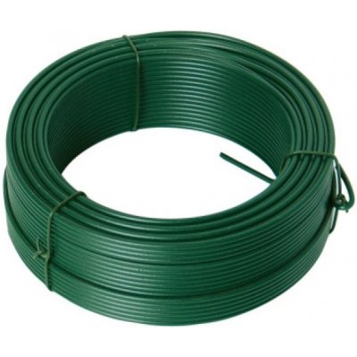 Levior Napínací drát zelený PVC Rozměr: 2,6 mm x 26 m