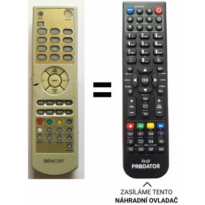 Dálkový ovladač Predátor Sencor STV 21S18FLAT, STV T2108FLAT – Hledejceny.cz