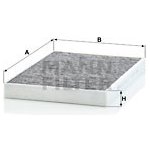 Filtr, vzduch v interiéru MANN-FILTER CUK 31 003 (CUK31003) – Hledejceny.cz
