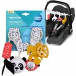 Canpol Závěsná plyšová hračka s chrastítkem a klipem Babies Panda – Zboží Dáma