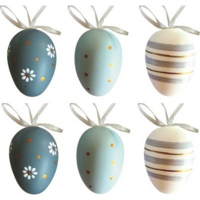 Anděl Plastová vajíčka na zavěšení 6 cm 6 ks v sáčku 7561 – Hledejceny.cz