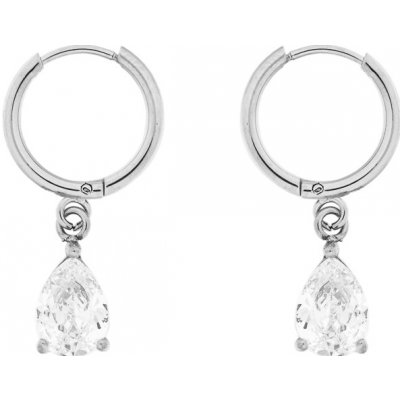 Franco Bene Visací náušnice s kamínky stříbrné 1365 – Zboží Dáma