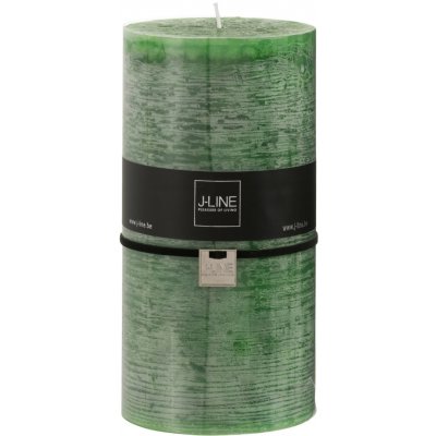 Zelená svíčka ve tvaru válce XL - 10*10*20 cm - 140 hod. - J-Line by Jolipa – Hledejceny.cz