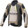 Bunda na motorku Alpinestars HALO DRYSTAR khaki béžovo-žlutá