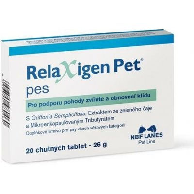 NBF Lanes Relaxigen Pet pes 20 tablet stres a úzkost – Hledejceny.cz