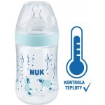 Nuk Nature Sense láhev s kontrolou teploty modrá 260ml – Sleviste.cz