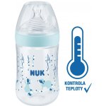 Nuk Nature Sense láhev s kontrolou teploty modrá 260ml – Zboží Dáma