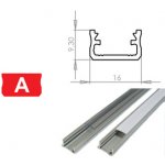 BERGE Hliníkový profil 2m 60064 – Zboží Dáma