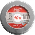 Milwaukee řezací kotouč 125 x 1 x 22,2 mm 4932478998 10 ks – Hledejceny.cz