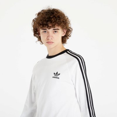 adidas 3 Stripes Long Sleeve Tee white – Sleviste.cz