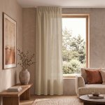 MyBestHome GOLD Dekorační závěs RAMONA cappuccinový s řasící páskou 140x270 cm – Hledejceny.cz