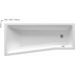 RAVAK Be Happy II 170 x 75 cm C941000000 – Sleviste.cz