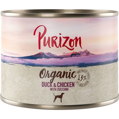 Purizon Organic kachna a kuřecí s cuketou 6 x 200 g – Zbozi.Blesk.cz