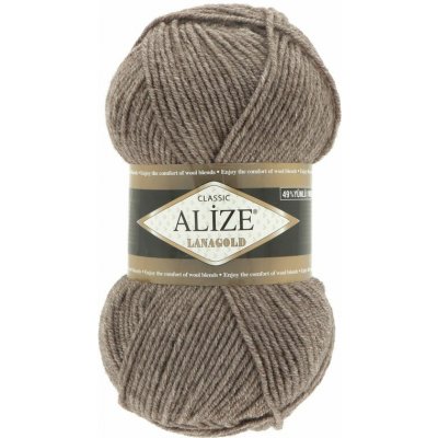 Alize Lanagold classic 240 hnědá melange – Zbozi.Blesk.cz