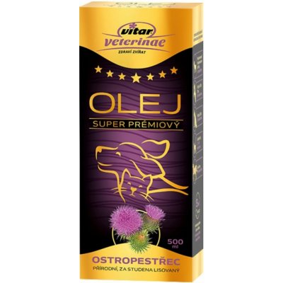 Vitar Veterinae Ostropestřec olej 500 ml