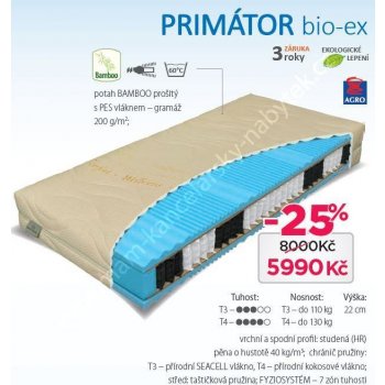 Materasso PRIMÁTOR BIO-EX T3