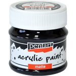 Pentart Akrylová barva matná 50 ml ČERNÁ – Zboží Dáma