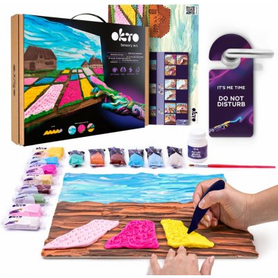 OKTO SENSORY ART výtvarná sada 30x40 cm Květinové záhony v Holandsku – Hledejceny.cz