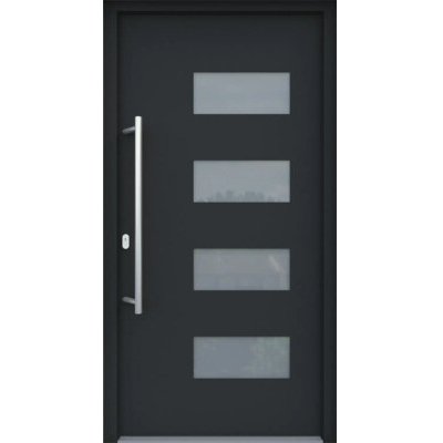 ARON vchodové dveře 3121-2 antracit 100 x 210 cm L – Hledejceny.cz
