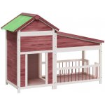 vidaXL Psí bouda moka 143 x 60,5 x 109 cm – HobbyKompas.cz vidaXL Psí bouda moka 143 x 60,5 x 109 cm – HobbyKompas.cz
