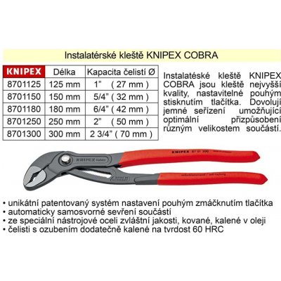 Knipex 8701125 – Sleviste.cz