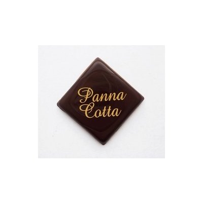 Čokoládová dekorace - Panna Cotta čtverečky