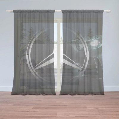 Záclony Logo 3 Maska: 2 ks - 150x250 cm - Sablio – Hledejceny.cz