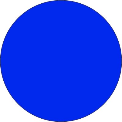 Samolepicí značení umístění palet WT-7110, tvar ''kruh'' – polykarbonát, modrá, pr. 75 mm, balení 25ks – Zbozi.Blesk.cz