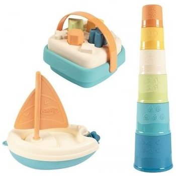 Smoby Little Green Boat Set Tower Bioplastic