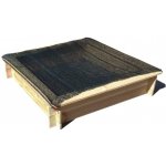 T-WOOD pískoviště čtyřhranné 26 x 120 x 120 cm přírodní – Zboží Dáma