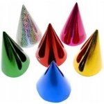 MFP Papírové narozeninové čepičky hologramové 6 Ks 16 cm MIX BAREV – Sleviste.cz