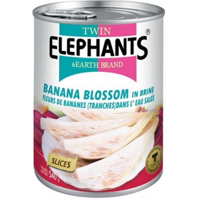 Twin Elephants Krájený banánový květ v nálevu 510 g – Zboží Mobilmania