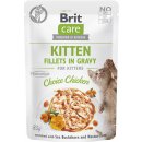 Krmivo pro kočky Brit Care Cat Fillets in Gravy Kitten Choi.Chicken 85 g