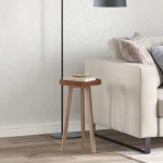 Omaxi 788610 Deska stolu Tmavě hnědá 30 x 2,5 cm (kruh) Pevné dubové dřevo – Zboží Dáma