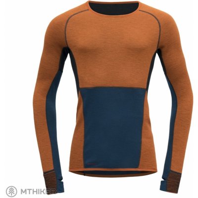 Devold Tuvegga Sport Air Shirt pánské funkční triko oranžová/modrá – Zboží Mobilmania