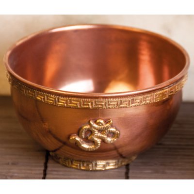 Mani Bhadra Kadidelnice OHM Měděná vykuřovací miska Ø 10,5 cm – Zboží Dáma