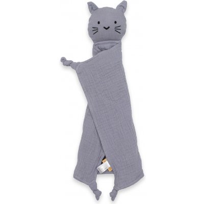 New Baby mušelínový usínáček Cat grey – Zboží Mobilmania