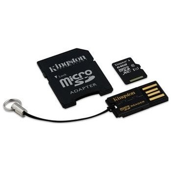 Kingston 64 GB Mobility Kit G2 class 10 microSDXC + čtečka MBLY10G2/64GB