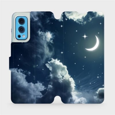 Pouzdro Mobiwear Flip OnePlus Nord 2 5G - V145P Noční obloha s měsícem