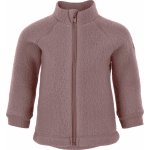 Mikk-Line Dětská mikina na zip merino-fleece růžová Twilight Mauve – Zboží Dáma