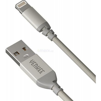 Yenkee YCU 612 SR USB/Lightning, 2m, stříbrný – Hledejceny.cz