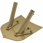 Držák na vlajku - zlatý ERB - Dvouramenný – Zbozi.Blesk.cz